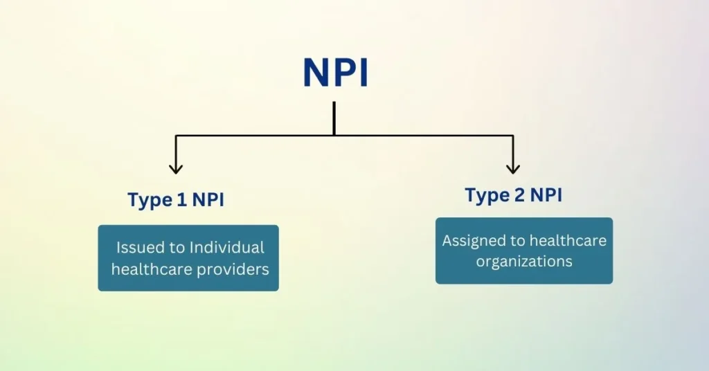 NPI type 1 and NPI type 2