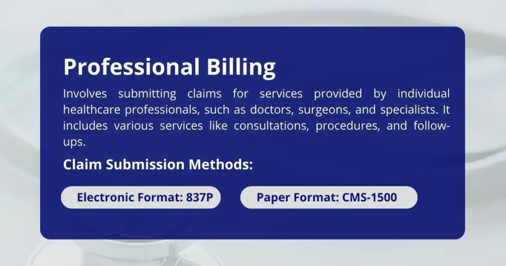 Professional Billing claims