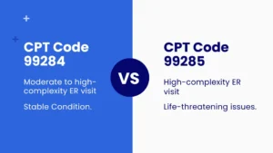 99284 vs 99285