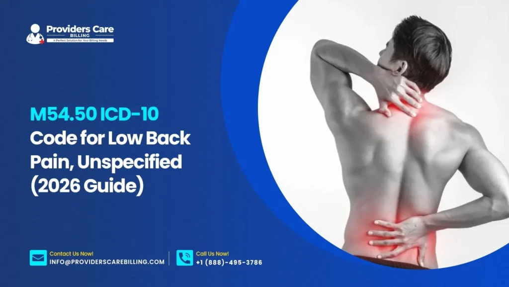 M54.50 ICD-10 Code for Low Back Pain, Unspecified (2026 Guide)
