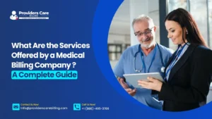 Services offered by a medical billing company including coding, claims processing, denial management, and revenue cycle solutions.