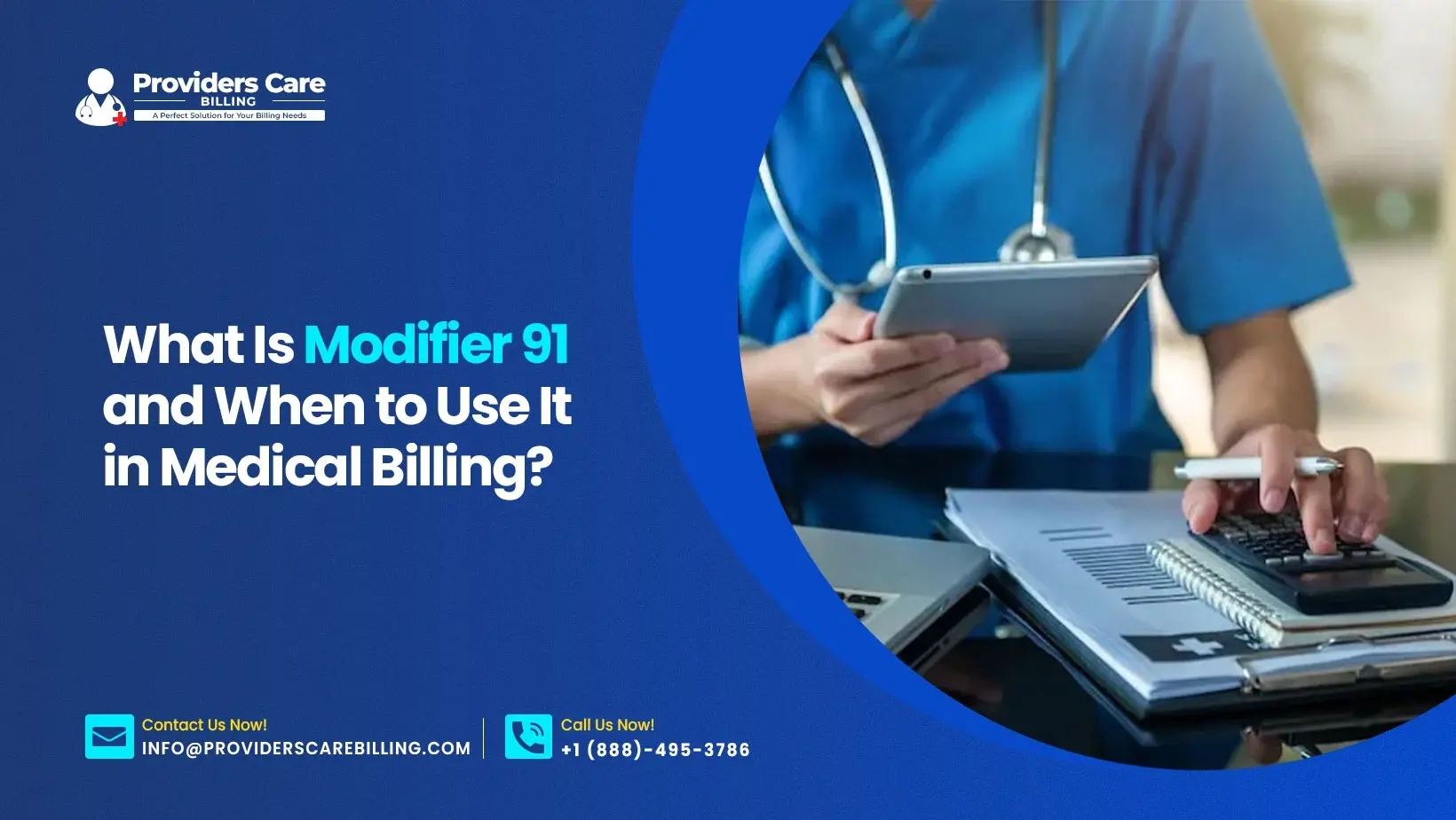 Modifier 91 in medical billing explanation and usage guide for lab testing