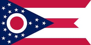 Ohio state flag representing medical billing services for healthcare providers in Ohio.